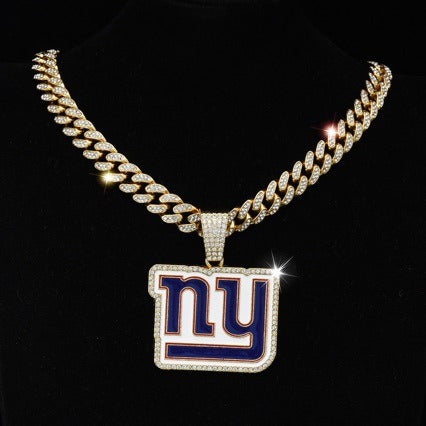 New York Giants logo necklace