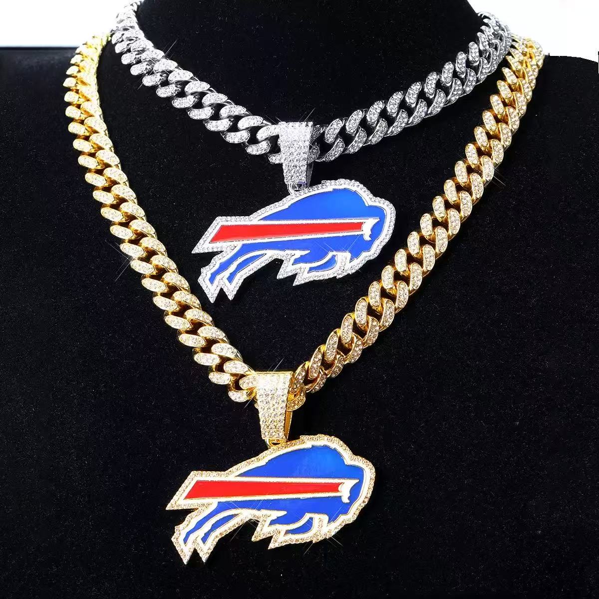 Buffalo Bills  Fashionable and unique necklace accessory for menversatile hip-hop Cuban chain