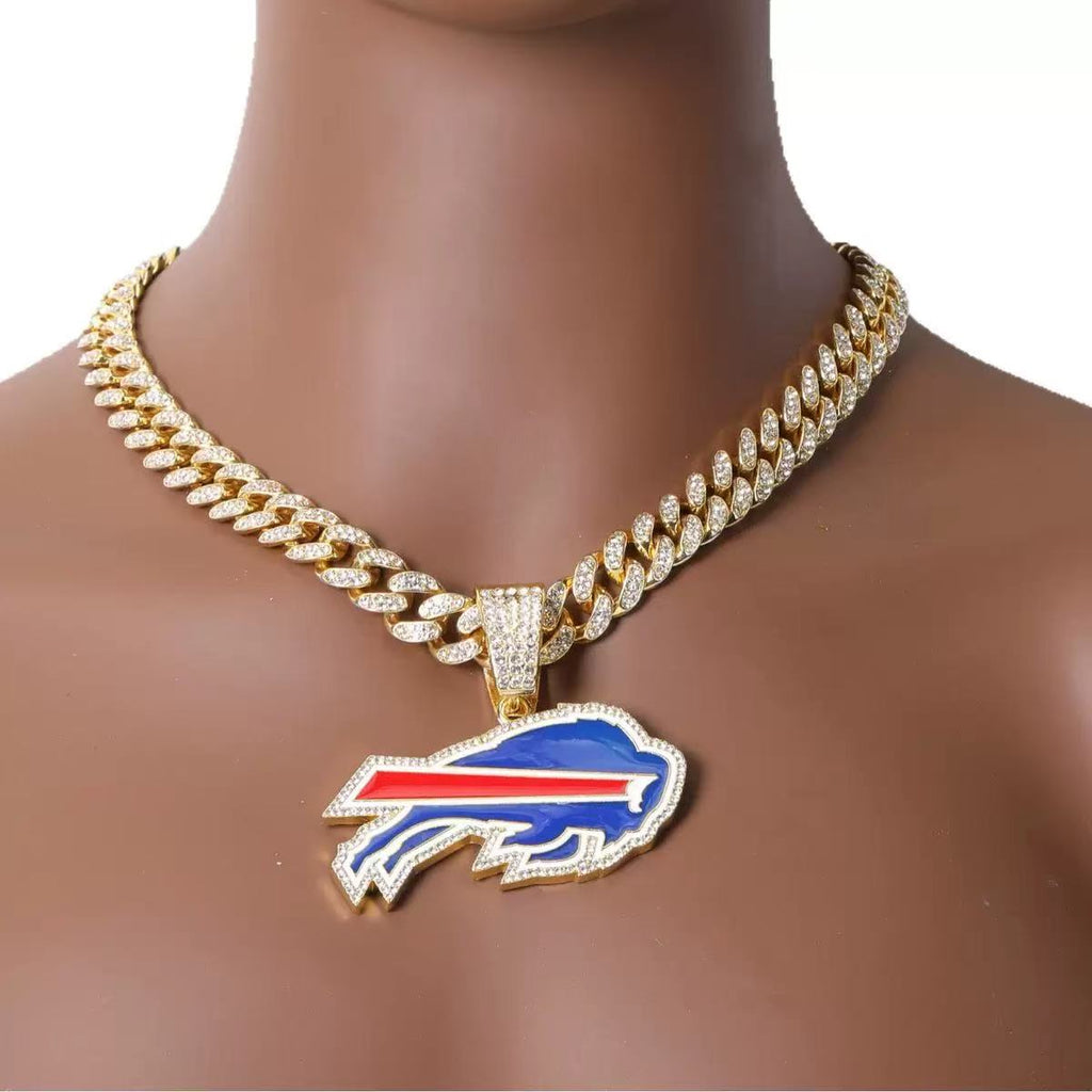 Buffalo Bills  Fashionable and unique necklace accessory for menversatile hip-hop Cuban chain