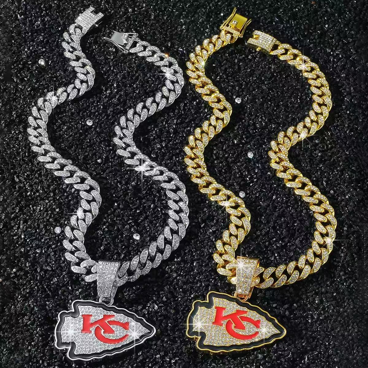 Kansas City Chiefs  Accessories Fashion Individuality Hip Hop Cuban Chain