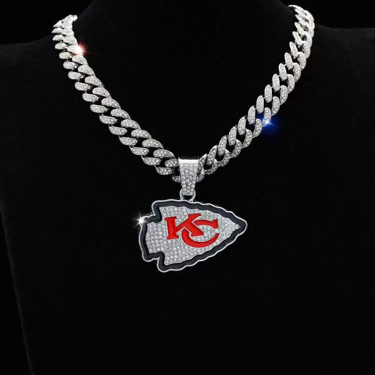 Kansas City Chiefs  Accessories Fashion Individuality Hip Hop Cuban Chain