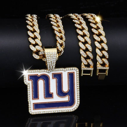 New York Giants logo necklace