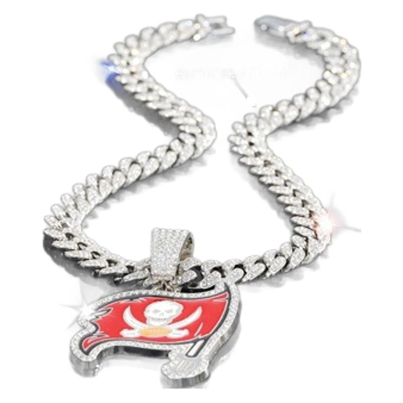 Tampa Bay Buccaneers team logo necklace