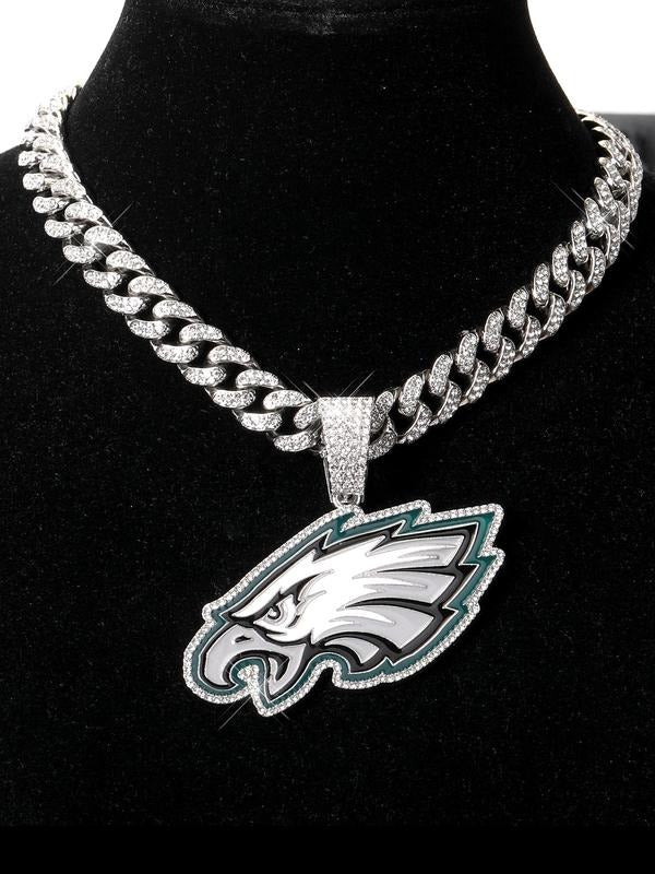 Philadelphia EaglesMen's Hip-Hop Style Personalized Pendant Necklace, CubanChain, Gift for Boyfriend